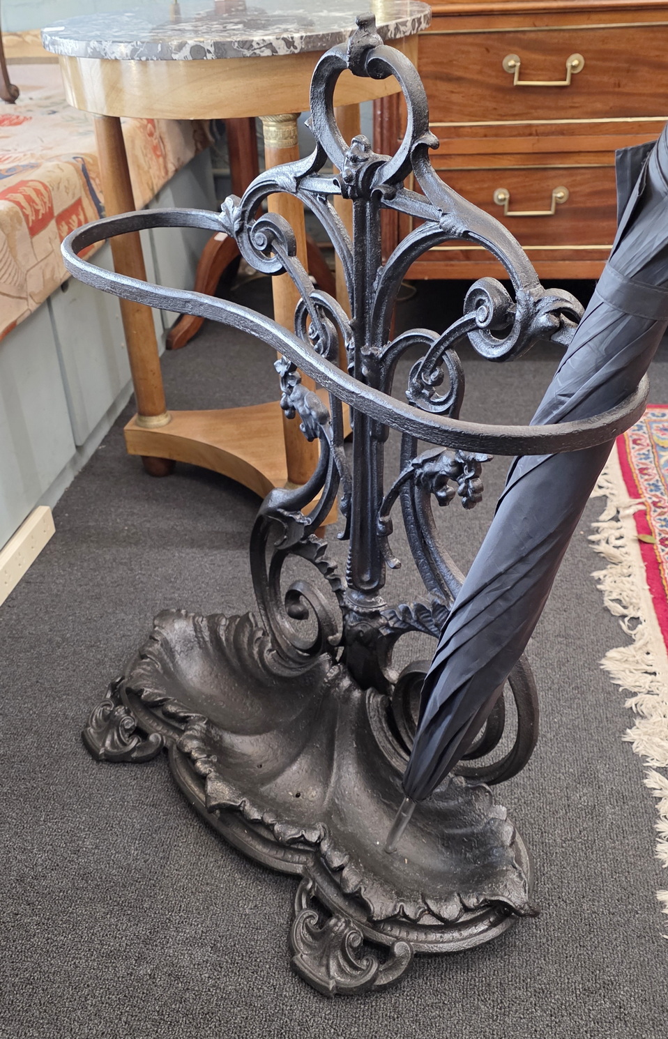 A French Cast Iron Umbrella-stand 